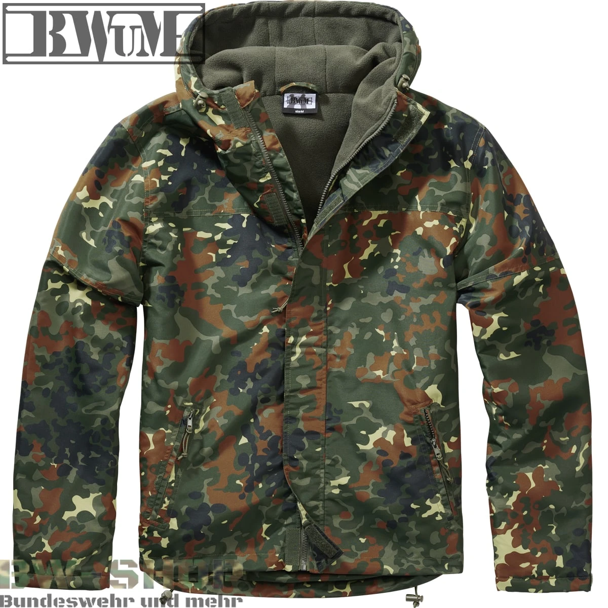 Brandit Teddyfleece Troyer Brandit Teddyfleece Troyer -Bundeswehr Und Mehr BWuMWindbreakerZipflecktarn1 wz min 4882 BWuM Windbreaker mit Zipper