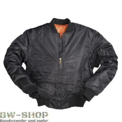 Mil-Tec Original Bundeswehr LFZ Schutzjacke 4 Mil-Tec Original Bundeswehr LFZ Schutzjacke -Bundeswehr Und Mehr MA1Bomberjackeschwarz1000 2175 bw 2175 US Fliegerjacke MA1 Neu Army Pilotenjacke Bomberjacke