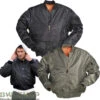 Mil-Tec Original Bundeswehr LFZ Schutzjacke -Bundeswehr Und Mehr MA1Bomberjackeschwarzoliv1000 2175 bw 2175 US Fliegerjacke MA1 Neu Army Pilotenjacke Bomberjacke