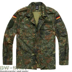 Brandit Bundeswehr Parka Schwer -Bundeswehr Und Mehr branditfeldbluseflecktarn1000 4926 bw 4926 Brandit Bundeswehr Feldbluse Bw Bluse oliv schwarz flecktarn