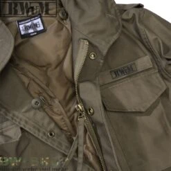 Brandit Tactical Performance Outdoor Jacke -Bundeswehr Und Mehr bwumm65jackeolivdetail1 wz min 5715 BWuM Feldjacke M65 Patch und Flaggen