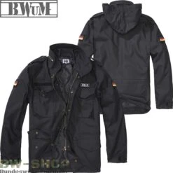 Brandit Tactical Performance Outdoor Jacke -Bundeswehr Und Mehr bwumm65jackeschwarz wz min 5715 BWuM Feldjacke M65 Patch und Flaggen