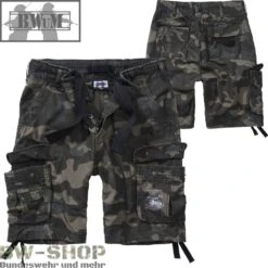 Brandit Hose Ray Vintage Slim Fit -Bundeswehr Und Mehr bwumshortsdarkcamo wz min 5183 BWuM M65 Pure Shorts