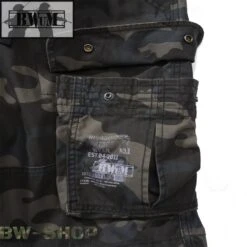 Brandit Hose Ray Vintage Slim Fit -Bundeswehr Und Mehr bwumshortsdetail3 wz min 5183 BWuM M65 Pure Shorts