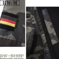 Brandit Windbreaker Sommer *2. Wahl* -Bundeswehr Und Mehr bwumtacticalwindbreakerdetaildarkcamo1 wz min 5324 BWuM Tactical Windbreaker mit Zipper