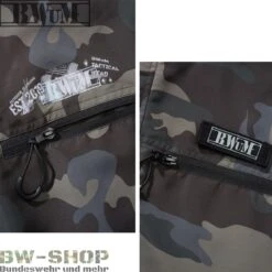 Brandit Windbreaker Sommer *2. Wahl* -Bundeswehr Und Mehr bwumtacticalwindbreakerdetaildarkcamo2 wz min 5324 BWuM Tactical Windbreaker mit Zipper