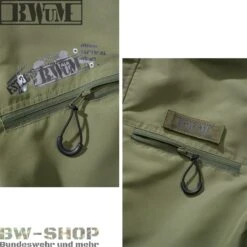 Brandit Windbreaker Sommer *2. Wahl* -Bundeswehr Und Mehr bwumtacticalwindbreakerdetailoliv2 wz min 5324 BWuM Tactical Windbreaker mit Zipper