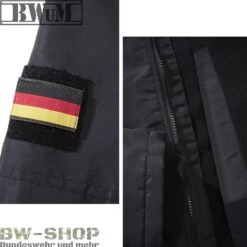 Brandit Windbreaker Sommer *2. Wahl* -Bundeswehr Und Mehr bwumtacticalwindbreakerdetailschwarz1 wz min 5324 BWuM Tactical Windbreaker mit Zipper