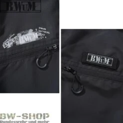Brandit Windbreaker Sommer *2. Wahl* -Bundeswehr Und Mehr bwumtacticalwindbreakerdetailschwarz2 wz min 5324 BWuM Tactical Windbreaker mit Zipper