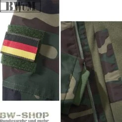 Brandit Windbreaker Sommer *2. Wahl* -Bundeswehr Und Mehr bwumtacticalwindbreakerdetailwoodland1 wz min 5324 BWuM Tactical Windbreaker mit Zipper