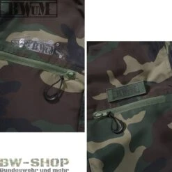 Brandit Windbreaker Sommer *2. Wahl* -Bundeswehr Und Mehr bwumtacticalwindbreakerdetailwoodland2 wz min 5324 BWuM Tactical Windbreaker mit Zipper
