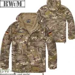 Brandit Windbreaker Sommer *2. Wahl* -Bundeswehr Und Mehr bwumtacticalwindbreakertacticalcamo wz min 5324 BWuM Tactical Windbreaker Zipper Fleece Patch und Flaggen
