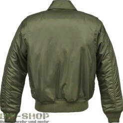 Brandit Original Bundeswehr Parka Oliv Mit Plüschfutter -Bundeswehr Und Mehr cwujackeoliv hinten wz min 5690 Brandit US CWU Fliegerjacke