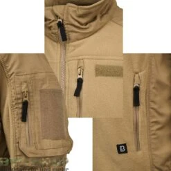 Brandit Jacke Britannia Winter -Bundeswehr Und Mehr fleecejackeripstopneucoyotedetail wz min 5322 Brandit Fleecejacke RipStop