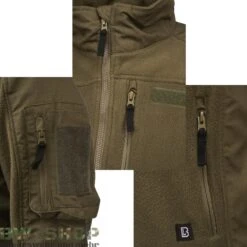 Brandit Jacke Britannia Winter -Bundeswehr Und Mehr fleecejackeripstopneuolivdetail wz min 5322 Brandit Fleecejacke RipStop