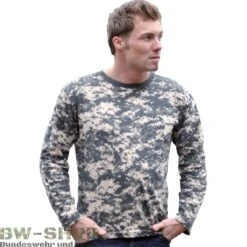 Mil-Tec Brandit Check Shirt Herren Langarm -Bundeswehr Und Mehr langarmshirtcoatdigital wz min 5216 Militaer Langarmshirt Pullover