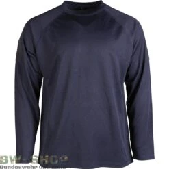Mil-Tec Bw T-Shirt / US Shirt -Bundeswehr Und Mehr langarmshirtquickdryblau wz min 5394 Militaer Tactical Langarmshirt Quick Dry