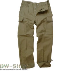 Original Bundeswehr Marine Bordhose Tropen / Khaki -Bundeswehr Und Mehr leokoehlerhosekhaki1000 4826 bw 4826 Original Bundeswehr Moleskinhose Leo Koehler Neu Bw Feldhose