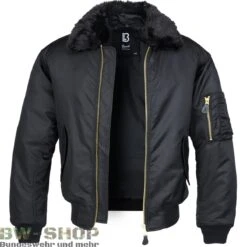 Brandit US Feldjacke M65 Standard Damen -Bundeswehr Und Mehr ma2jackeschwarz wz min 5692 Brandit US Fliegerjacke MA2 mit Fellkragen