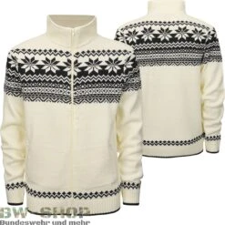 Brandit Original Bundeswehr Unterhemd Winter Mit Plüschfutter -Bundeswehr Und Mehr norwegercardiganjackeweiss wz min 5272 Brandit Norweger Cardigan Jacke