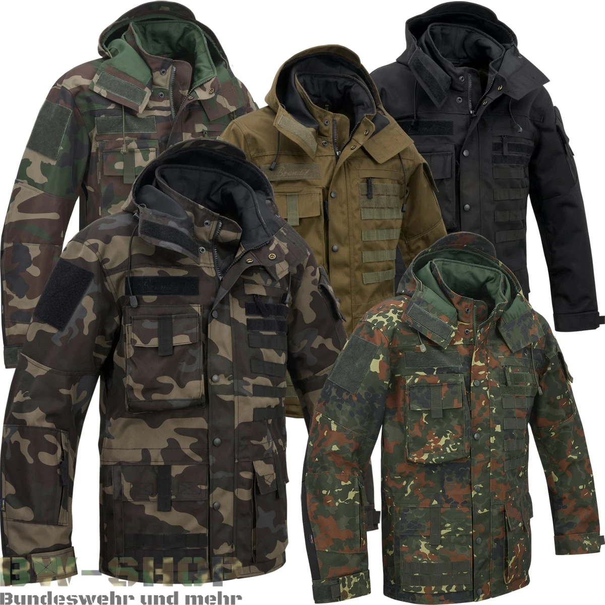 Original Bundeswehr Komplett Set Flecktarn 5-Farben Brandit Original Bundeswehr Komplett Set Flecktarn 5-Farben -Bundeswehr Und Mehr performancejacke wz min 5323 Brandit Tactical Performance Outdoor Jacke