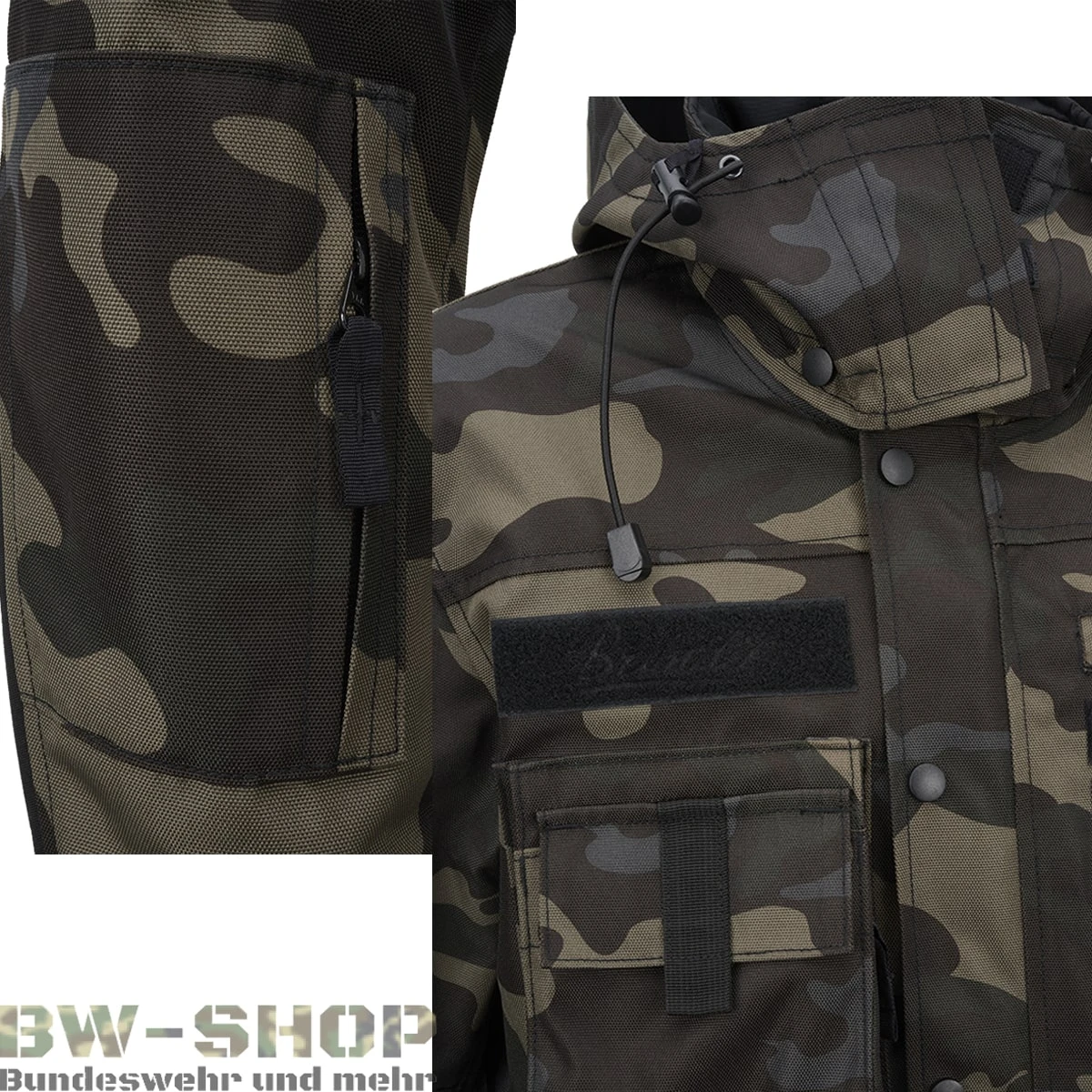 Original Bundeswehr Komplett Set Flecktarn 5-Farben Brandit Original Bundeswehr Komplett Set Flecktarn 5-Farben -Bundeswehr Und Mehr performancejackedetail wz min 5323 Brandit Tactical Performance Outdoor Jacke