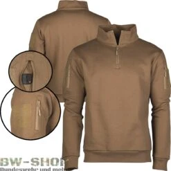Mil-Tec Original Bundeswehr Set Feldparka + Unterziehjacke 5 Mil-Tec Original Bundeswehr Set Feldparka + Unterziehjacke -Bundeswehr Und Mehr tacticalsweatshirtcoyote wz min 5314 Militaer Tactical Sweatshirt mit Zipper