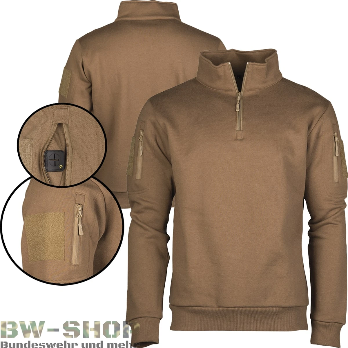 Original Bundeswehr Set Feldparka + Unterziehjacke Mil-Tec Original Bundeswehr Set Feldparka + Unterziehjacke -Bundeswehr Und Mehr tacticalsweatshirtcoyote wz min 5314 Militaer Tactical Sweatshirt mit Zipper