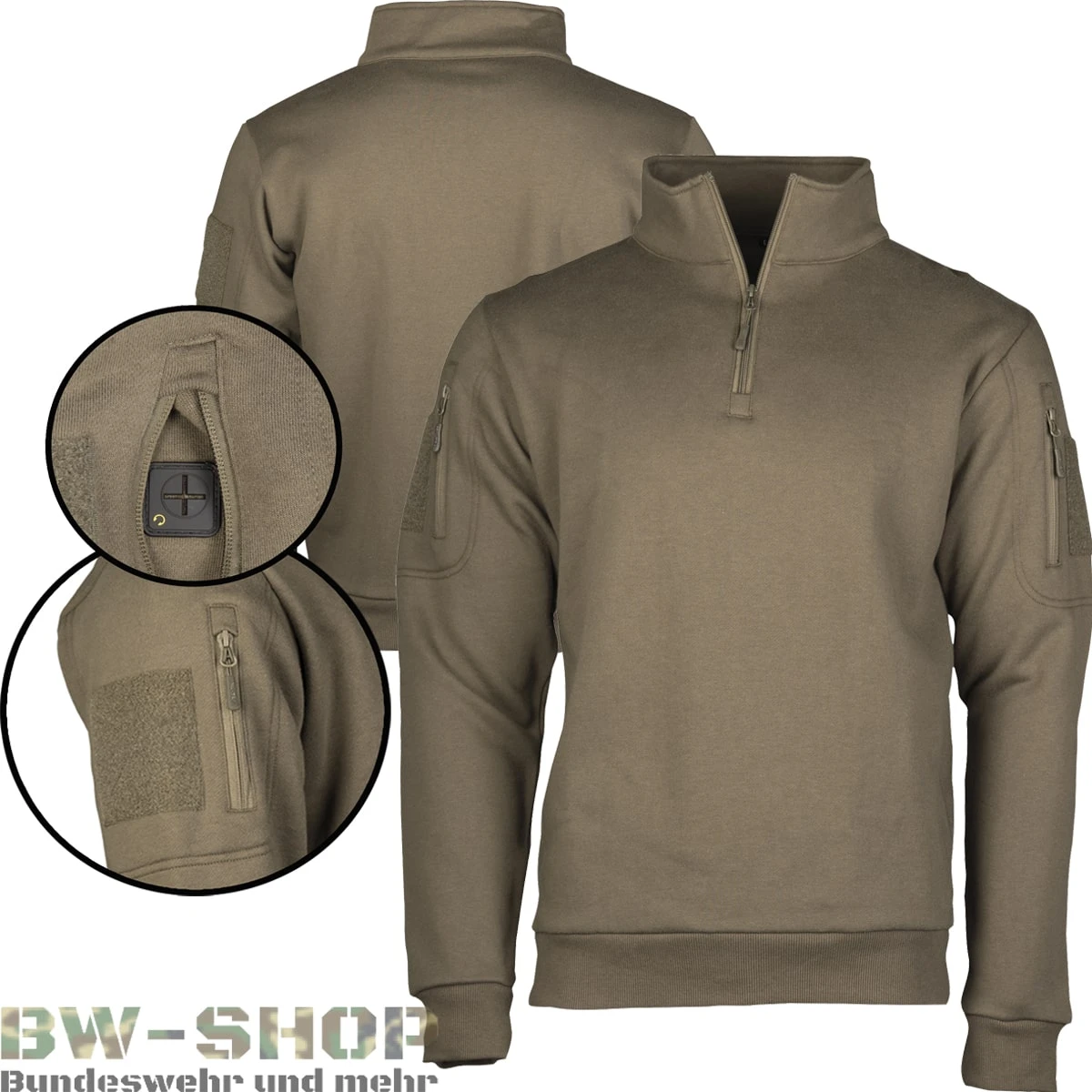 Original Bundeswehr Set Feldparka + Unterziehjacke Mil-Tec Original Bundeswehr Set Feldparka + Unterziehjacke -Bundeswehr Und Mehr tacticalsweatshirtoliv wz min 5314 Militaer Tactical Sweatshirt mit Zipper
