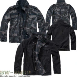 Bundeswehr Und Mehr -Bundeswehr Und Mehr wendejackeschwarzdarkcamorohweiss1000 4891 4891 bw 4891 Brandit Wendejacke Twister 2in1 Jacke